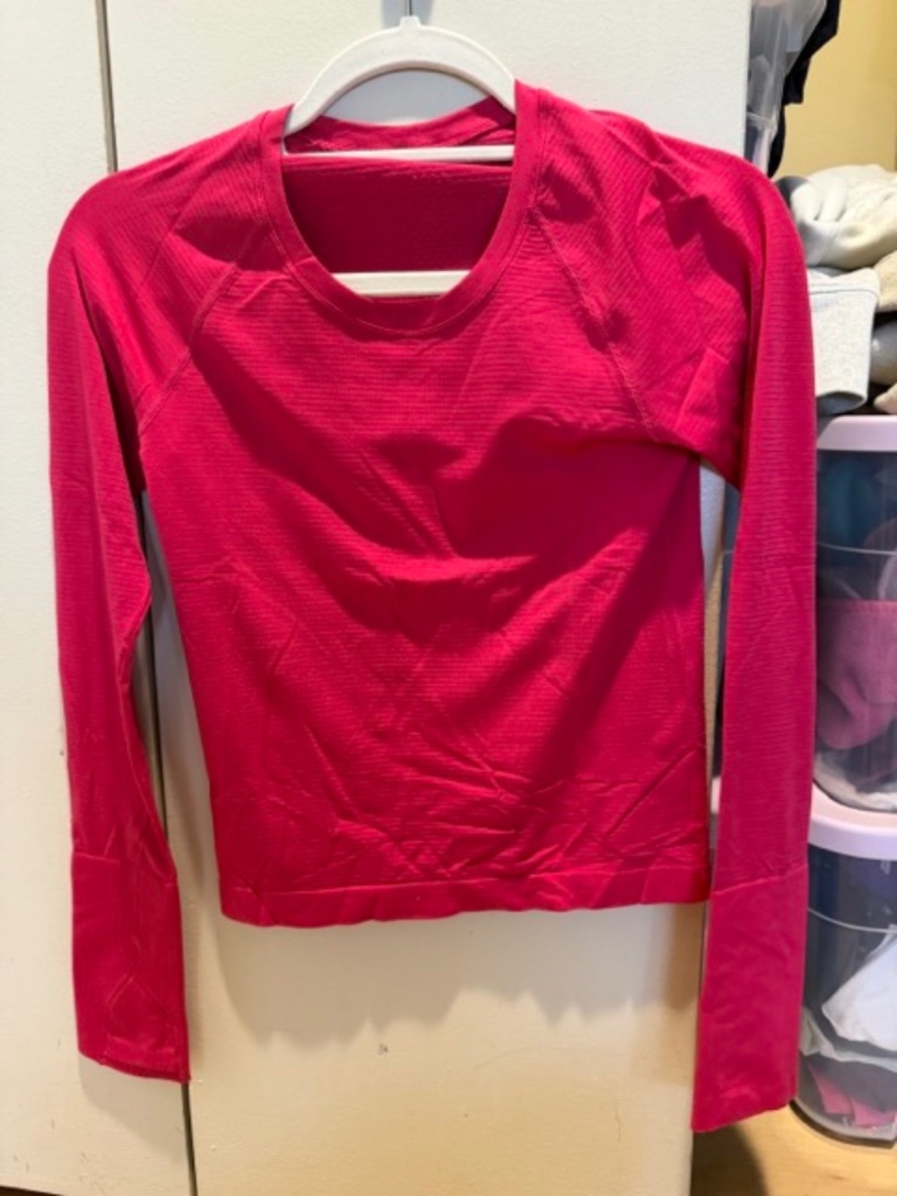 NWOT Lululemon Swiftly Tech Long-Sleeve Shirt 2.0 *Race in Passionate, Size 4